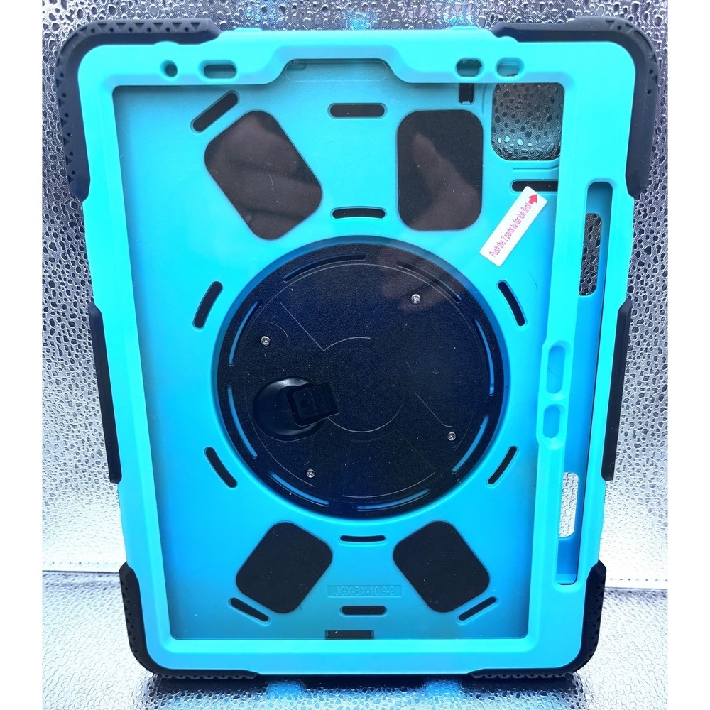Heavy Duty Rugged Case for iPad 10.9 Blue Shockproof Rotating Stand Handle New